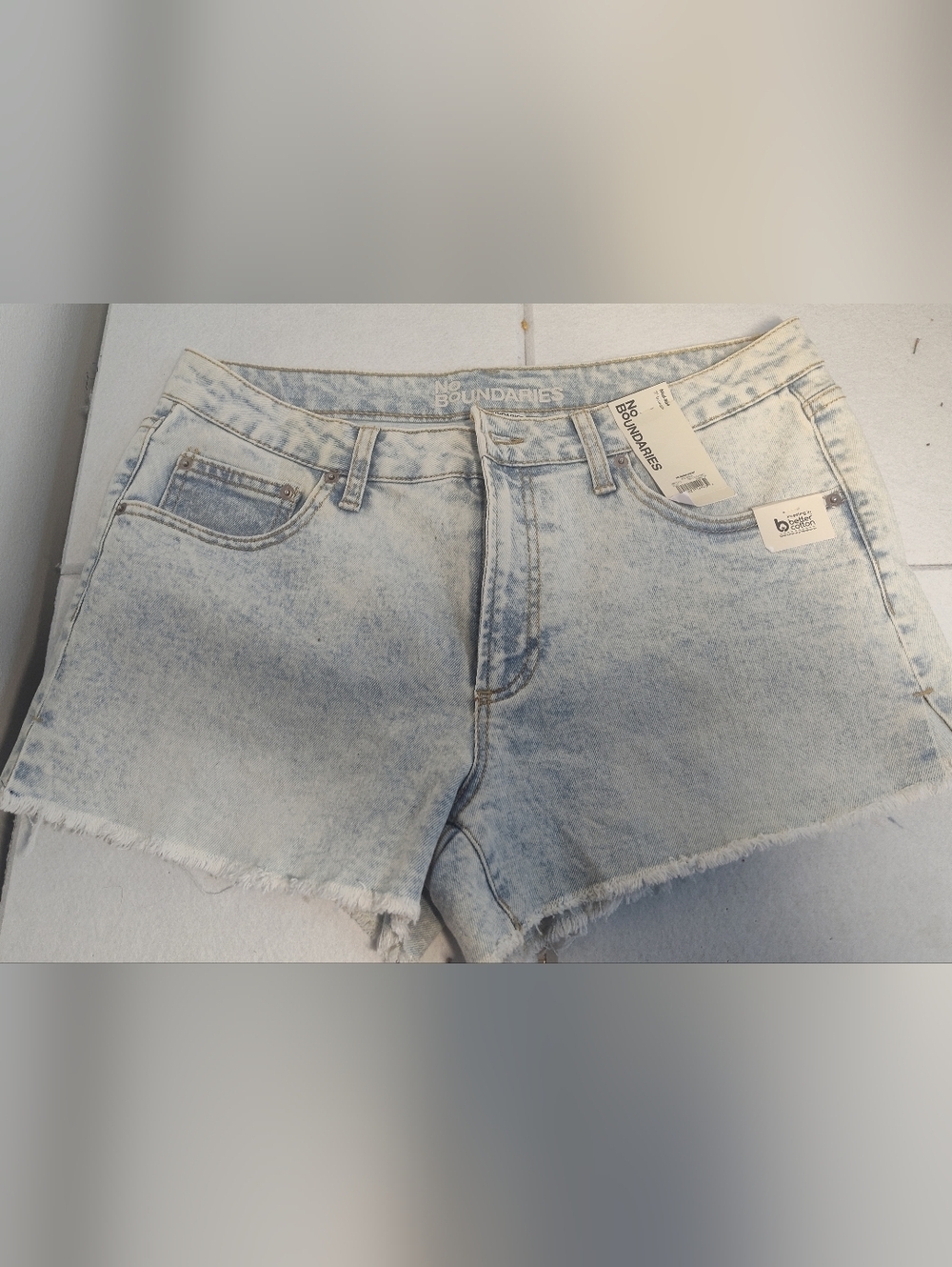 No Boundaries Light Wash Denim Cutoff Shorts #81
